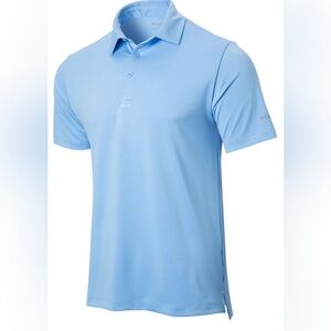Columbia Omni-Wick Drive Polo Short Sleeve Golf Shirt Men’s small Light Blue